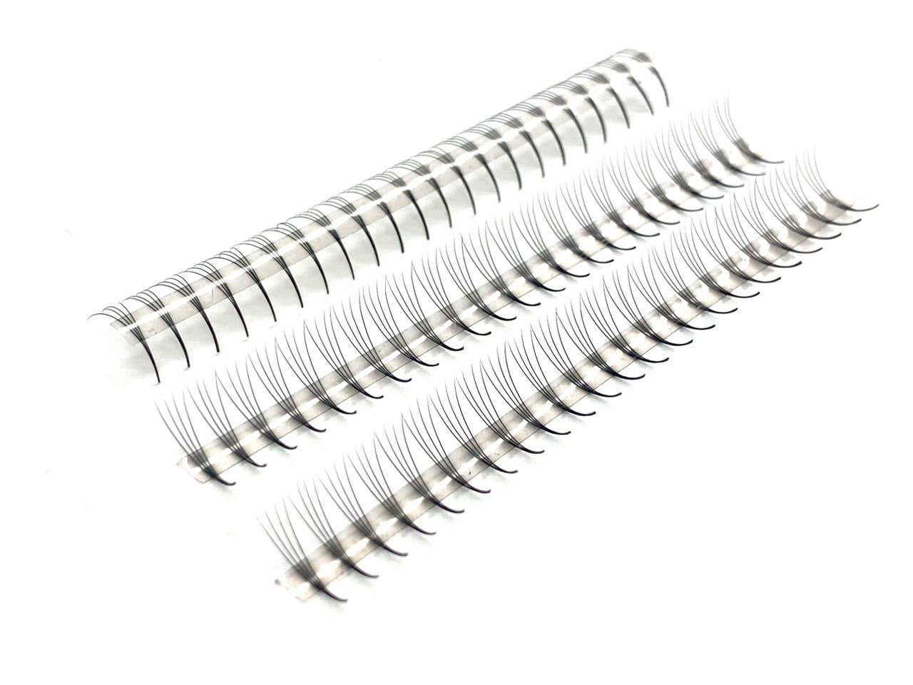 4D, bandes RJ Speed, longueurs mixtes 8 mm-14 mm (800 ventilateurs) bouclage en D