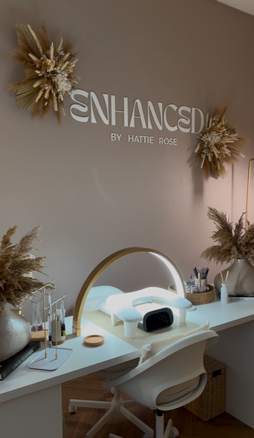 Lampe de bureau Half Moon 30 pouces - Lampe LED autonome pour ongles