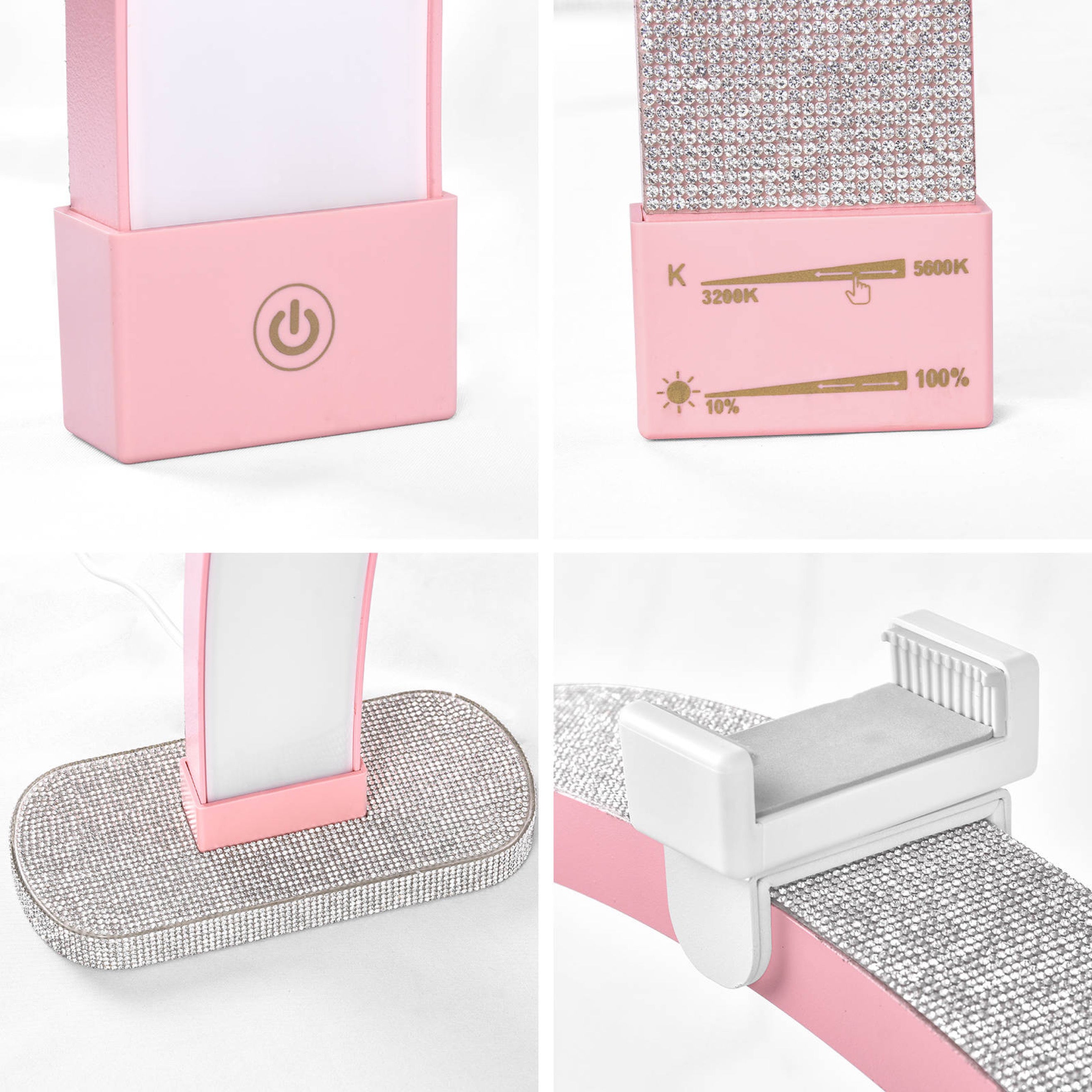 Lampe de bureau Half Moon Diamond 30 pouces - Lampe LED autonome pour ongles