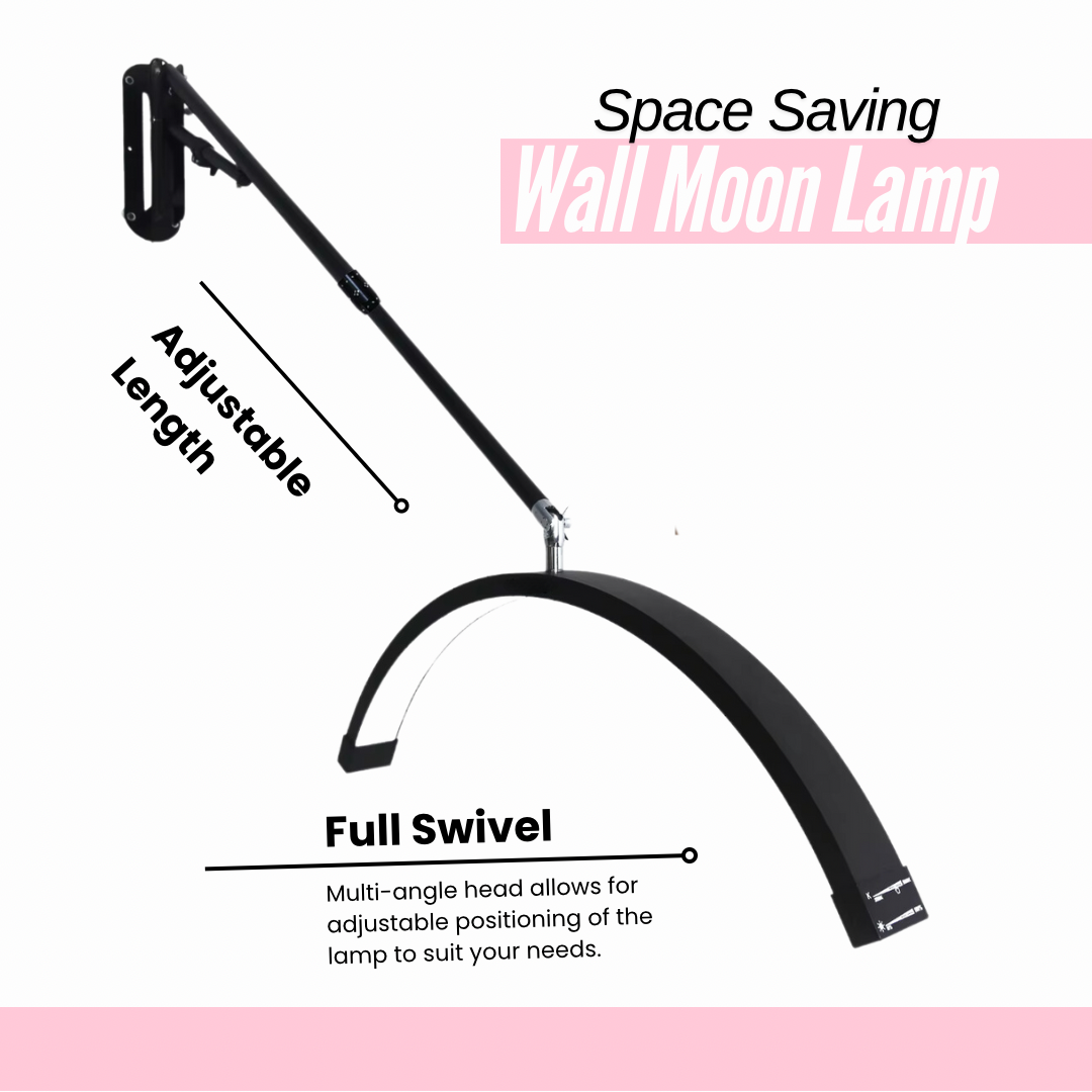 Luminaire décoratif demi-lune mural