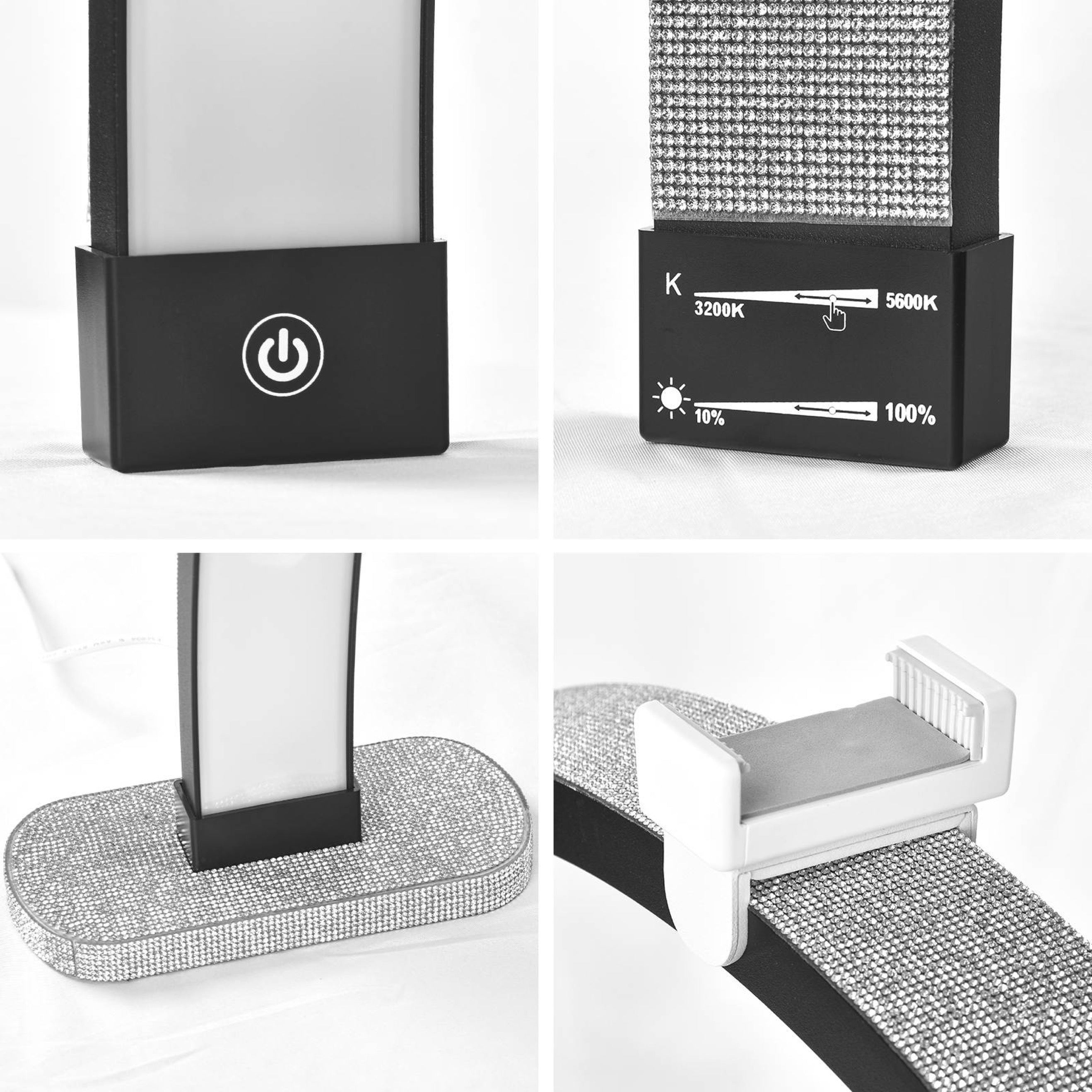 Lampe de bureau Half Moon Diamond 30 pouces - Lampe LED autonome pour ongles