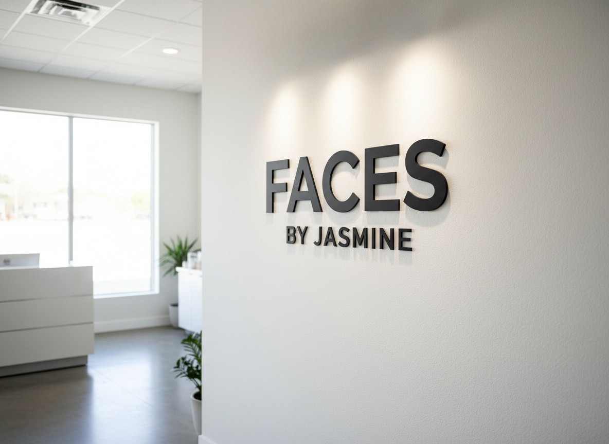 Enseigne laser 3D personnalisée avec logo - Enseigne murale en acrylique pour entreprise