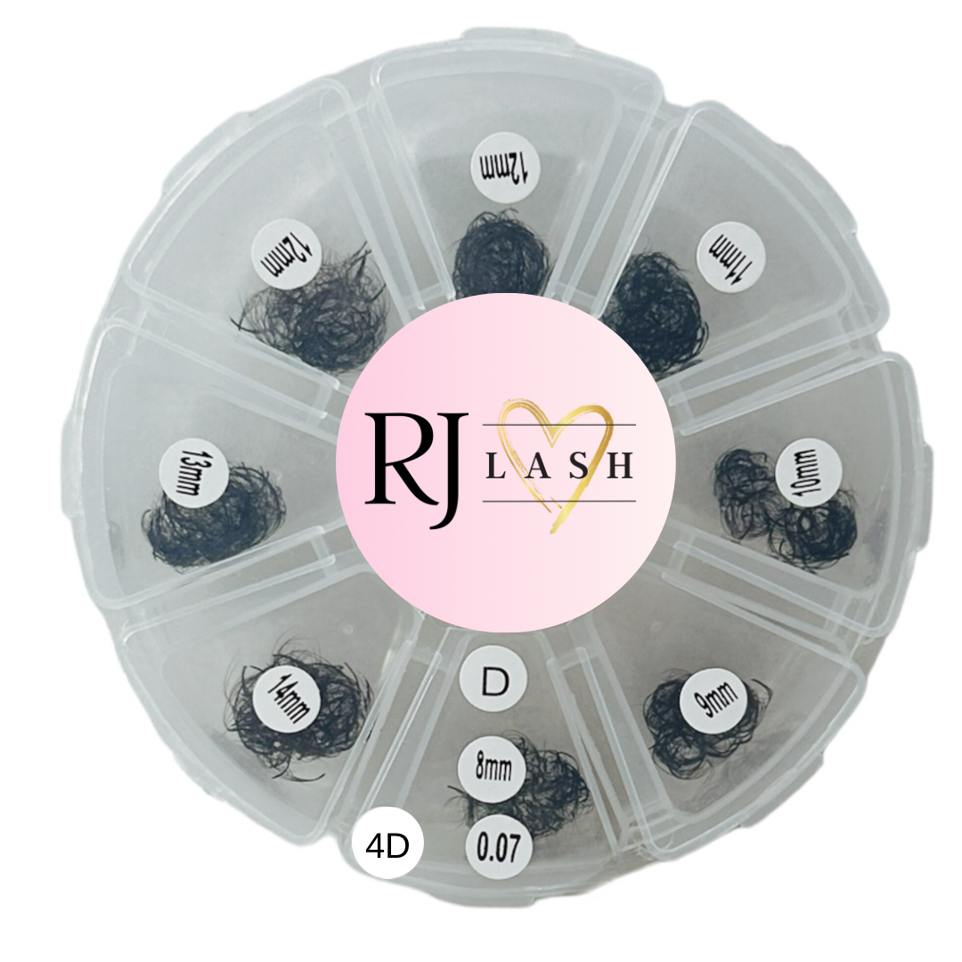 4D Longueurs mixtes 8-14 mm  - 0,07 (800 mèches)