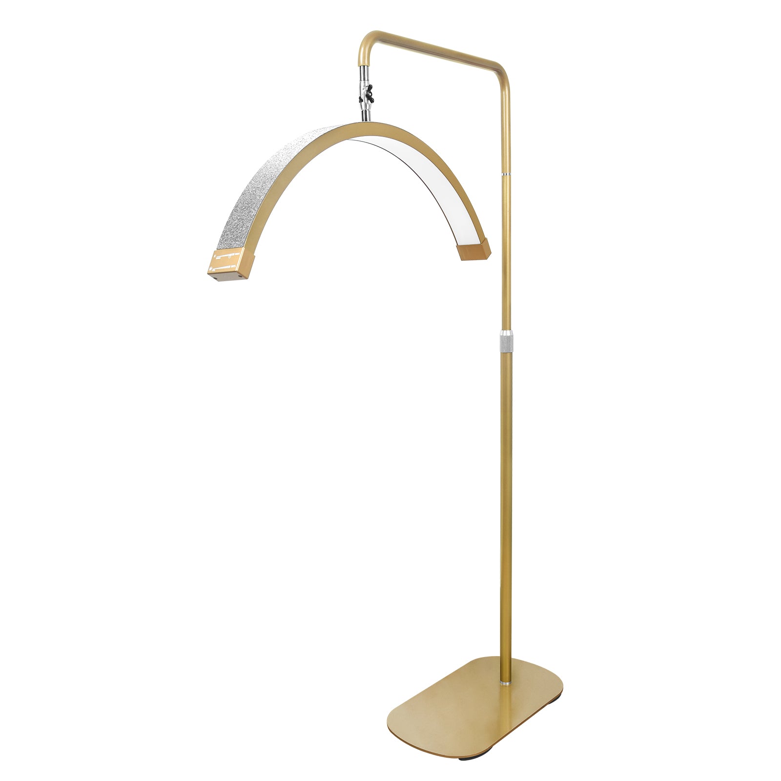 Lampe diamant multi-angle Half Moon - Éclairage LED professionnel pour la beauté 28 pouces | RJ Moon Pro X