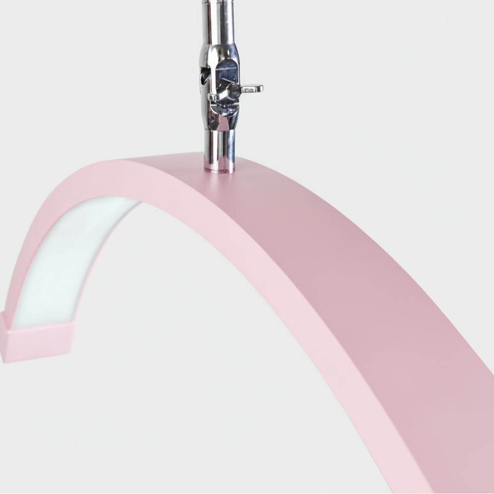 Lampe demi-lune multi-angles - Éclairage LED professionnel pour la beauté 28 pouces | RJ Moon Pro X