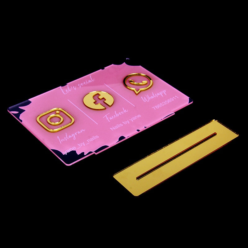 Enseigne personnalisée pour les réseaux sociaux - Triple icône